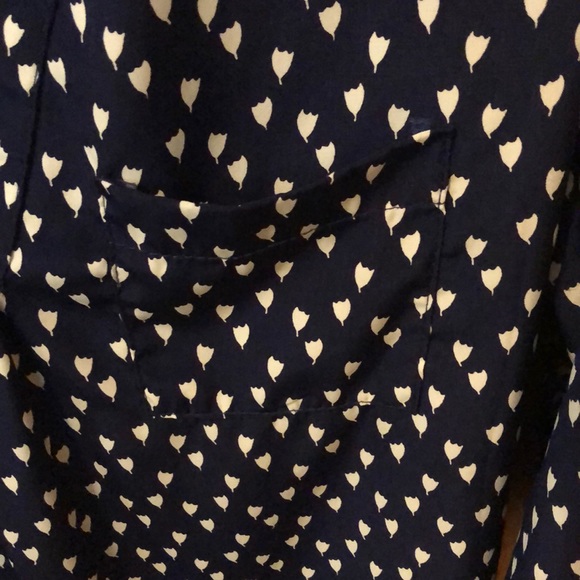 Pixley navy blue tulip 3/4 sleeve - Picture 4 of 5